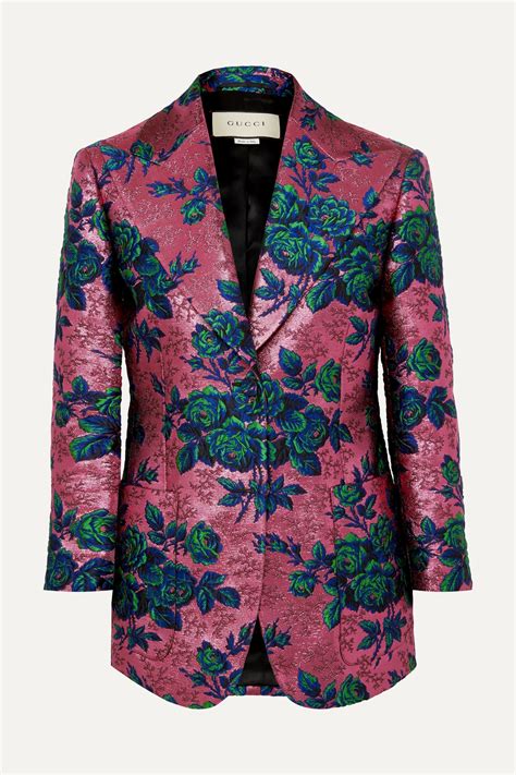 gucci flower blazer|Gucci blazer second hand.